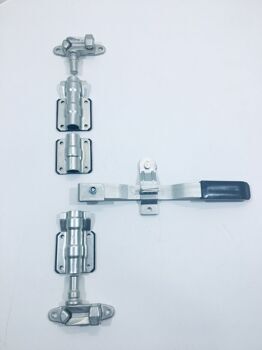 Замок для ворот фургона штанговый с прямой рукояткой (9009; диаметр 27)